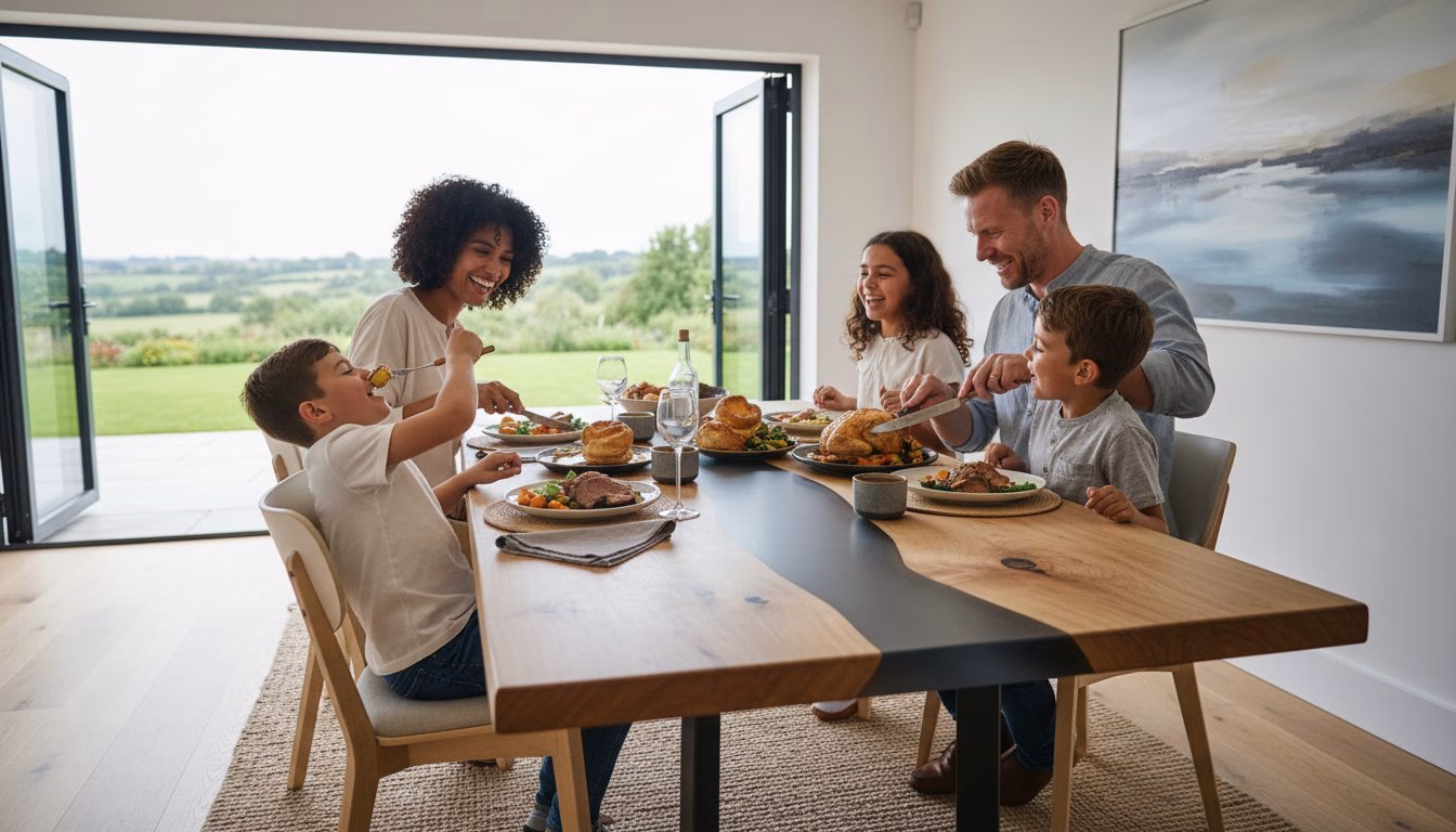 Durable Resin Table for Family: The Essex Guide to Bespoke Dining
