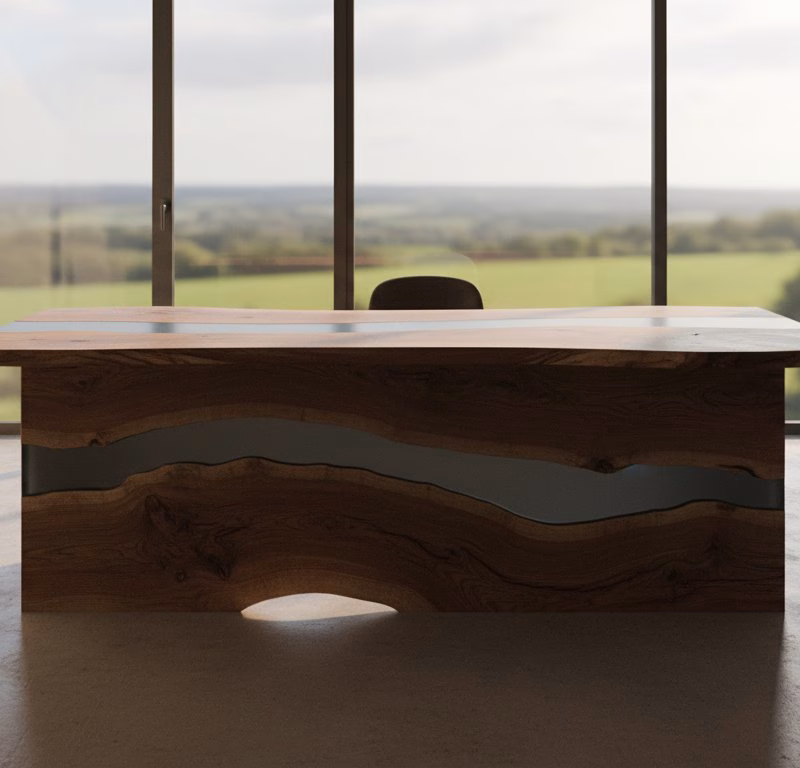 Epoxy Resin Wood Desks: Bespoke Office Artistry Handcrafted in Essex