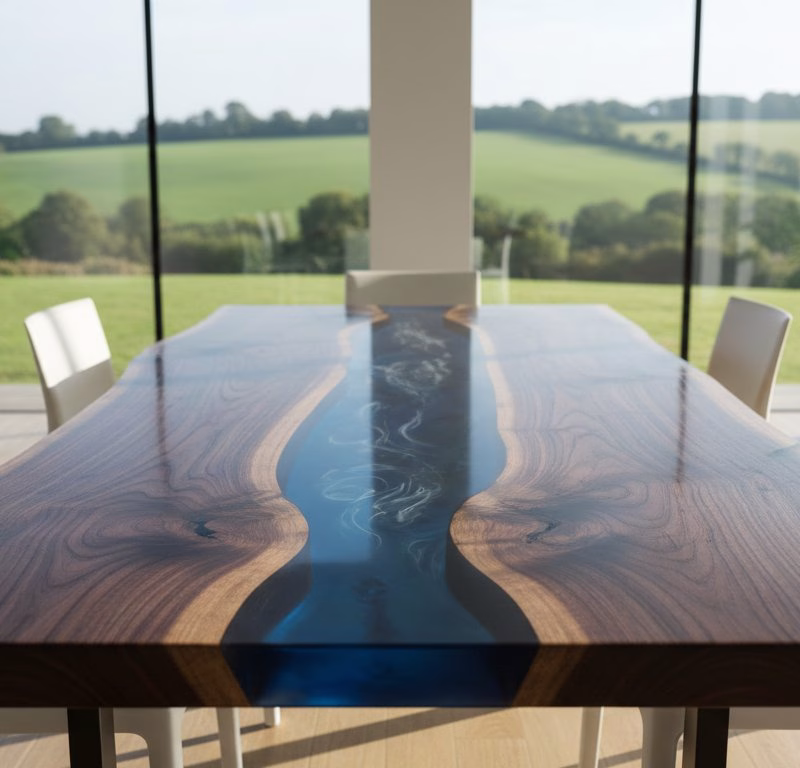 Resin and Wood Table Maker Chelmsford: Commissioning Your Bespoke Centrepiece