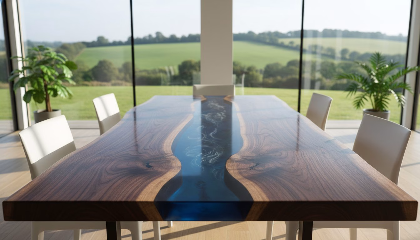 Resin and Wood Table Maker Chelmsford: Commissioning Your Bespoke Centrepiece