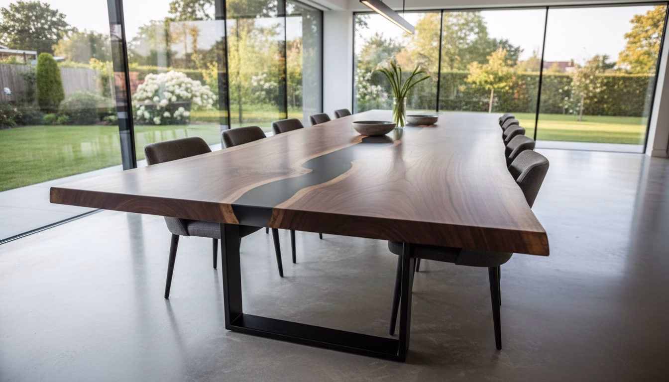 Custom Dining Table for 12 People in Brentwood: Commissioning Your Artisan Centrepiece